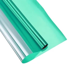 Window Privacy Film One Way Heat Blocking Static Cling Green 35.4x118.1"