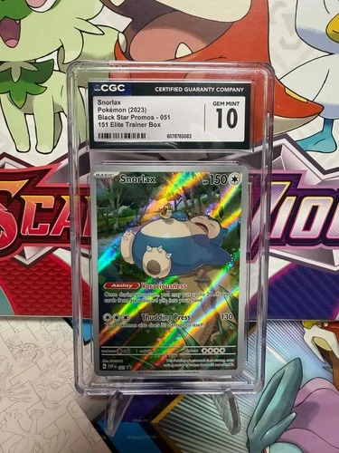 CGC 10 Snorlax SVP 051 Black Star Promo - 151 ETB - Pokemon TCG - SHIPS FAST
