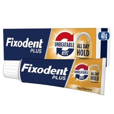 Fixodent Plus Unbeatable Bite Denture Adhesive, Flavour 40g
