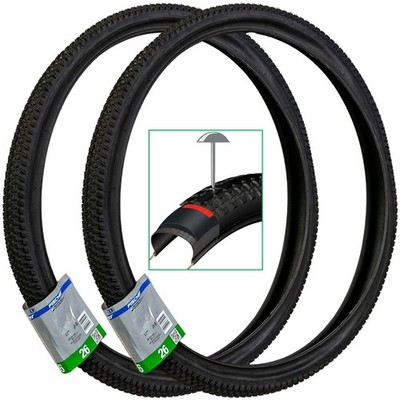 2x Set Fischer Fahrrad-Reifen 26'' 26 x 2.0 ETRTO 50-559 Decke Mantel Trekking