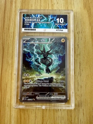 Ace 10 Zekrom EX 166/086 Pokémon TCG 2025 Black Bolt SIR ENGLISH