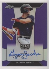 2018 Leaf Metal Draft Purple 16/25 Greyson Jenista #BA-GJ1 Auto 00bo