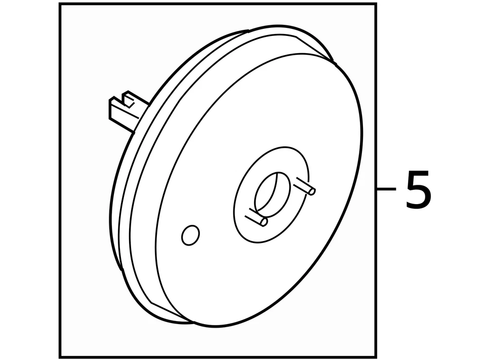 2009-2011 Ford Focus Power Brake Booster Oem Q8D0O - Image 3 of 3
