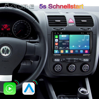 9'' Apple CarPlay Android Auto FM Radio für VW GOLF 5 6 plus Passat Touran Polo