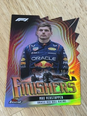 2024 Topps Finest F1 Formula 1 #Fin-1 MAX VERSTAPPEN Finishers Die-Cut /74
