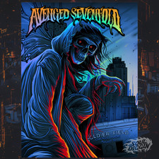 AVENGED SEVENFOLD Chicago Soldier Field / RAINBOW FOIL N1 Poster / #22/25