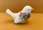 Fenton Art Glass bird figurine hand painted and signed