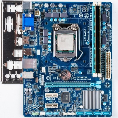Gigabyte GA-H61M-HD2 LGA1155 MicroATX Motherboard 4GB DDR3 G530 UEFI HDMI SATA