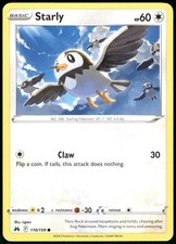 Starly 110/159 Crown Zenith Pokemon Card 2023 Near Mint