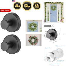 Suction Cup Wreath Hanger Hooks for Windows Doors Shower 15 lbs Reusable