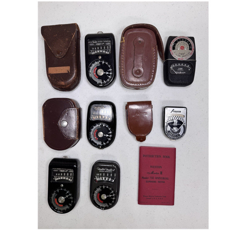 TESTED Weston Master, General Electric, and Adams (6 Light Meter Lot)