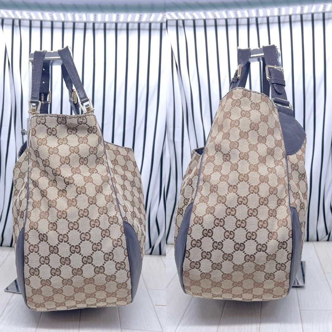 GUCCI GG Pattern Tote Bag A4 Storage Leather Gold Hardware Excellent Condition thumbnail 6