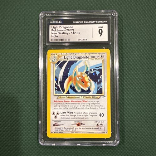 Light Dragonite (Unlimited) graded CGC 9 for sale on eBay