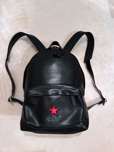 Givenchy black leather backpack 775049
