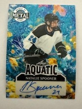 2025 Leaf Metal Women Of Sport Aquatic A-NS1 Natalie Spooner Auto 1/1