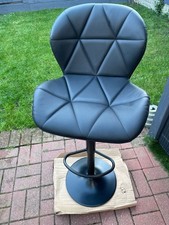 Bar Stools Set of 2 Bar Chairs, Swivel Faux Leather Kitchen Island Chairs