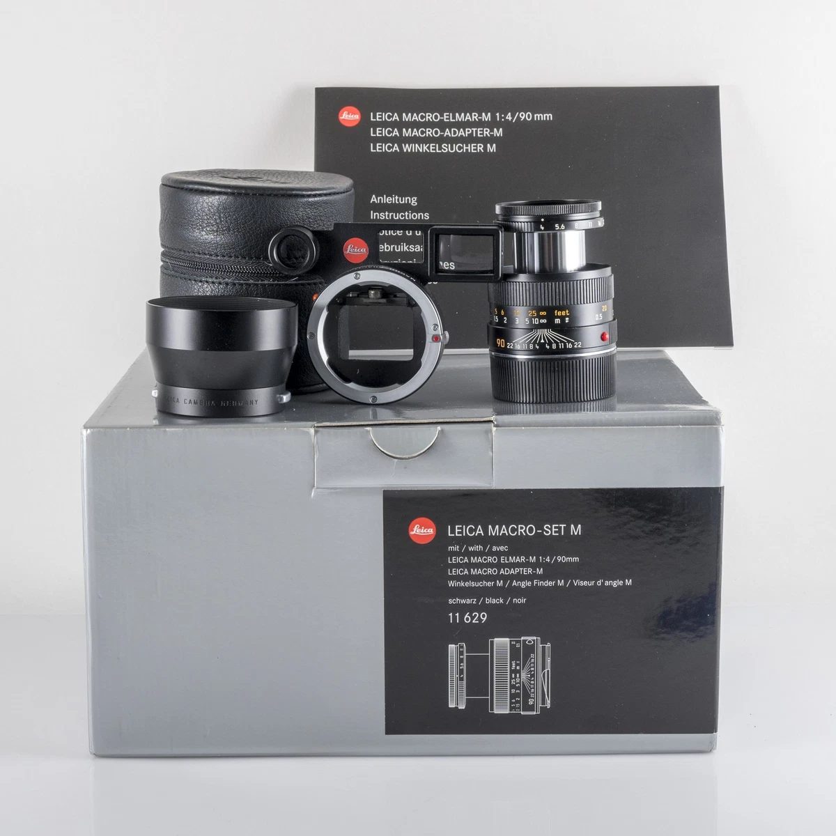 SALE！貴重な黒モデル！Leica Elmar 90mm F4 Black Leica Macro-Elmar-M 90mm f/4 Lens