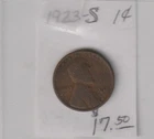 1923 S Lincoln Wheat Cent Penny better date lower Mintage coin Good+