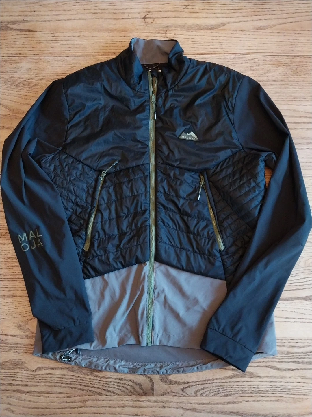 Maloja KolkrabeM. Nordic Hybrid Jacket Outdoors Snow Sports Black Mens Sz Large