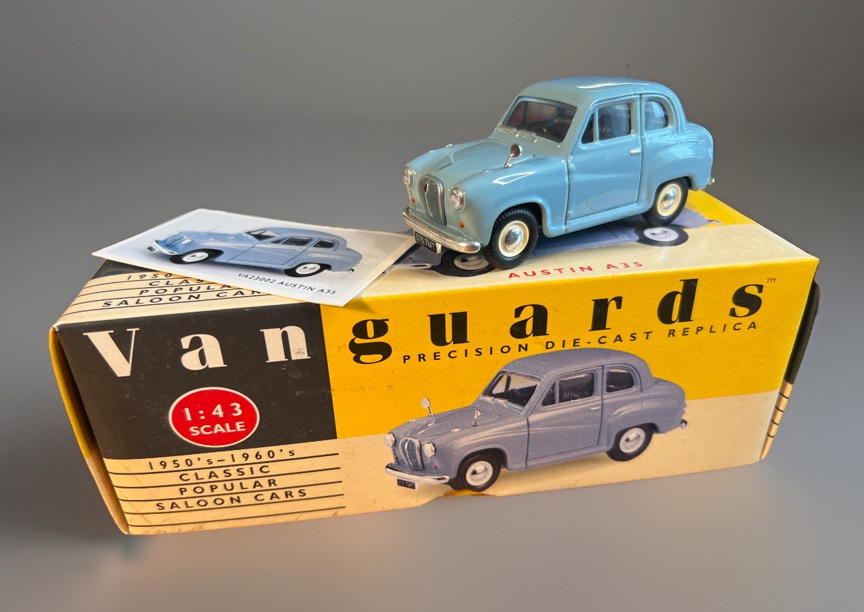 Corgi Vanguards Austin A35  Speedwell Blue VA23002 Rare, Excellent In Box