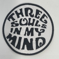 "Parche Three Souls In My Mind El TRI: coser, bordado de calidad, parche redondo de 3"""