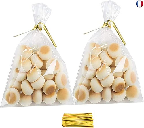 Transparent Cadeau Avec Liens Torsadés Sachets De Transparent En Plastique Cadeau Noel Avec