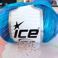 Ice Yarns Picasso Brushed Acrylic Rainbow 4 Wt 50g 115m Super Soft Blue Purple