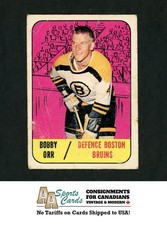 1967-68 TOPPS HOCKEY #92 BOBBY ORR (2nd Year Card)