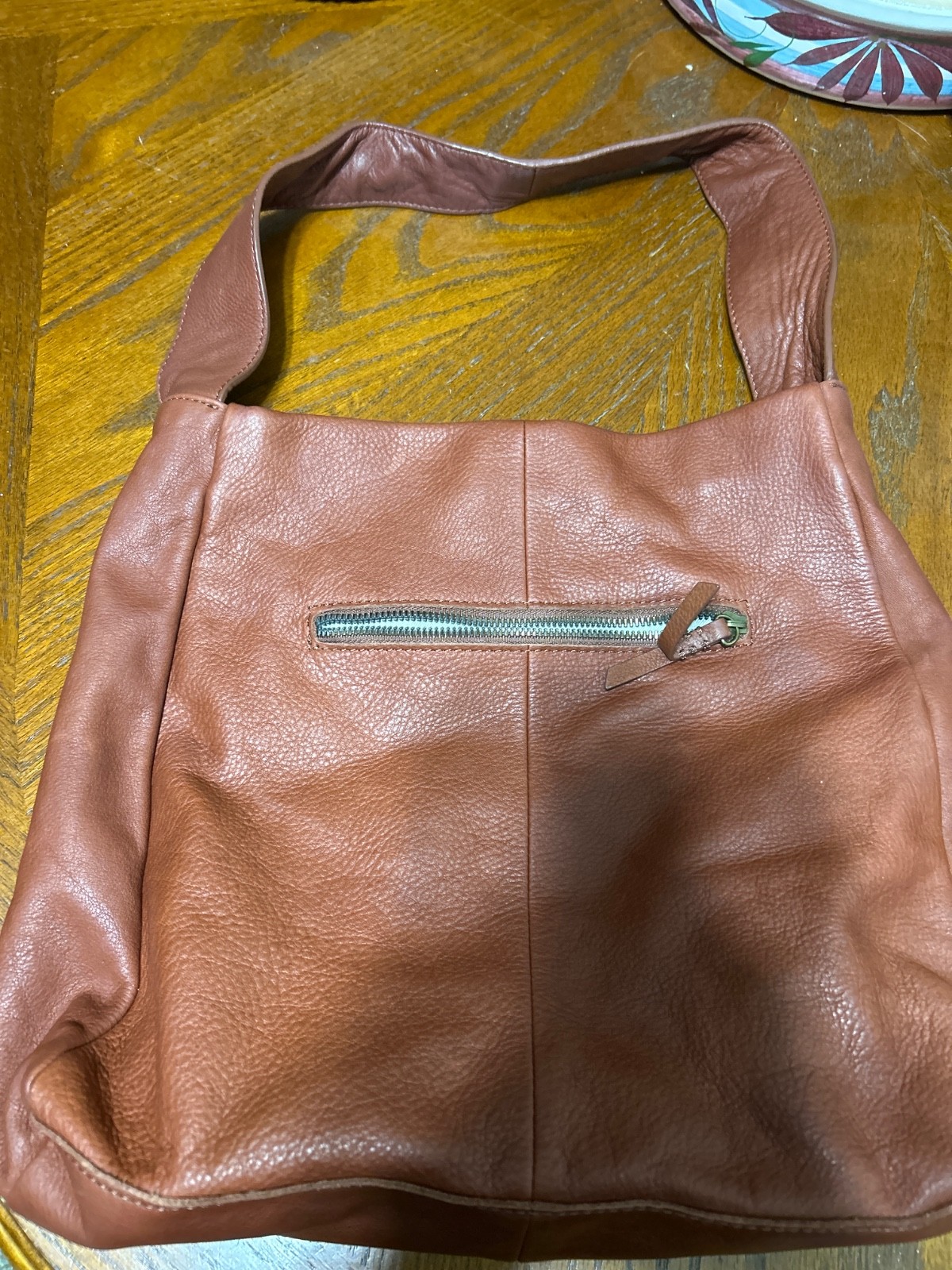 American Leather Brown Leather Should Bag - image 1