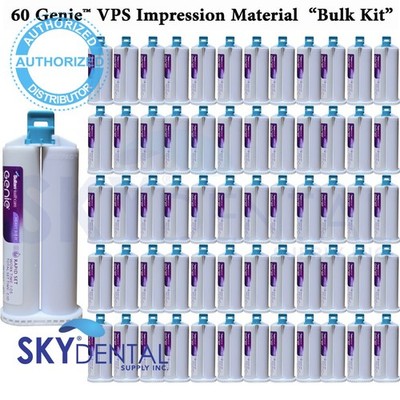 60x Genie VPS impression materials Regular Body Rapid Set Berry Bulk Kit 77700