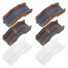  6 Pcs Tiny Arch Bridge Craft Garden Ornaments Decorative Miniature