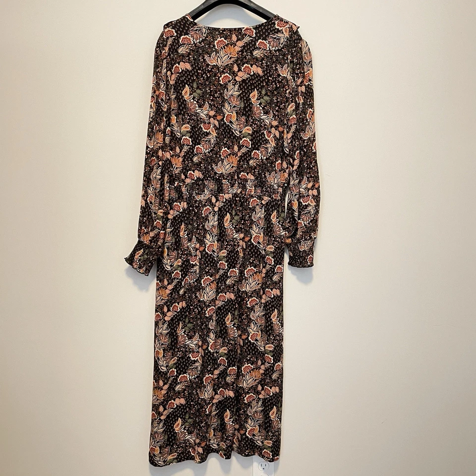 Maxi Vestido Floral Granate Hill Talla Mediana Foto 3 de 4