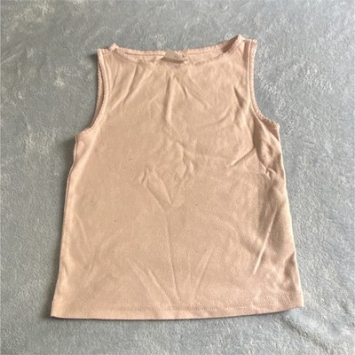 abercrombie kids Girls Basic Solid Pink Tank Top 5/6 Round Neck Sleeveless
