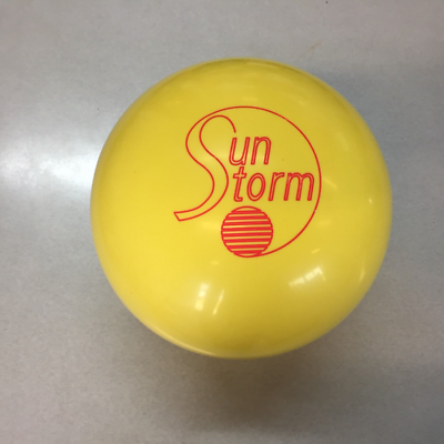 Storm Yellow Sun Storm bowling ball 15 LB. 1ST QUAL ball #061 for  