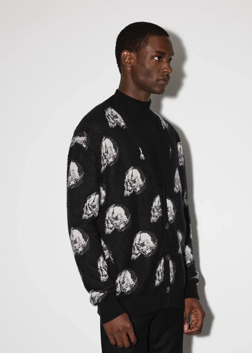 AMIRI (アミリ) WES LANG REPEAT SKULL CARDIGAN ウェスラング 
