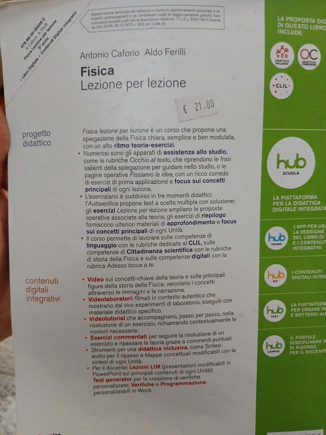 Libro Testo Liceo Fisica 5° Anno foto 2