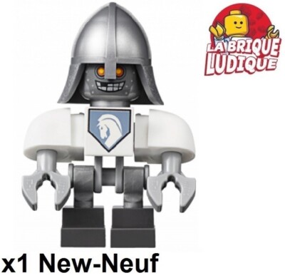 Lego Minifigure Nexo Knights Lance Bot White Knight Robot Helmet NEX002