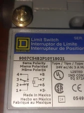 Square D 9007C54b2P10Y19021 with Group G Plunger style Head 9007