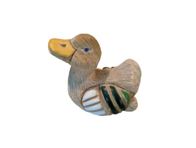 Artesania Rinconada Mallard Duck - Handmade Uruguay Earthenware Ceramic Folk Art