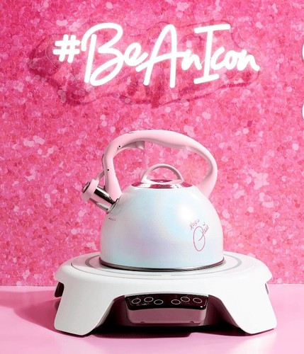 NEW Paris Hilton Whistling Tea Kettle, Stainless Steel (Iridescent)