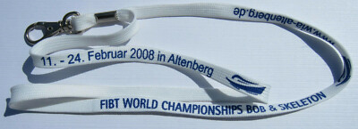 FIBT World Championships Bob & Skeleton 2008 Schlüsselband Lanyard NEU (T17)