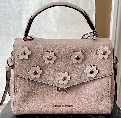 bristol small floral appliqu leather backpack Ana Embroidered Bag in Brown or Black Adjustable Straps Wear it how you likecarry it or wear it comfortably on your back Compact Yet Spacious Fits your essentials while keeping your look light and stylish Dimensions Michael Kors Bristol Small Floral