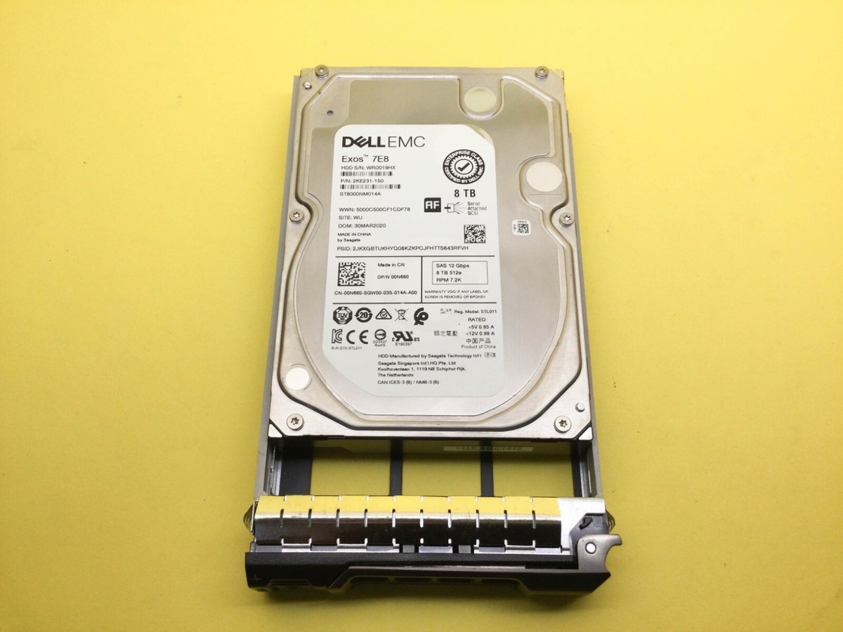 0N660 DELL 8TB 7.2K SAS 12Gb/s 3.5'' 512e HDD 00N660 ST8000NM014A