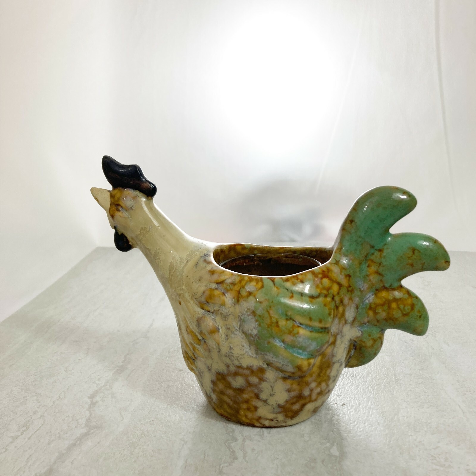 Yankee Candle Rooster/Chicken Votive Candle Holder Farmhouse Ceramic eBay