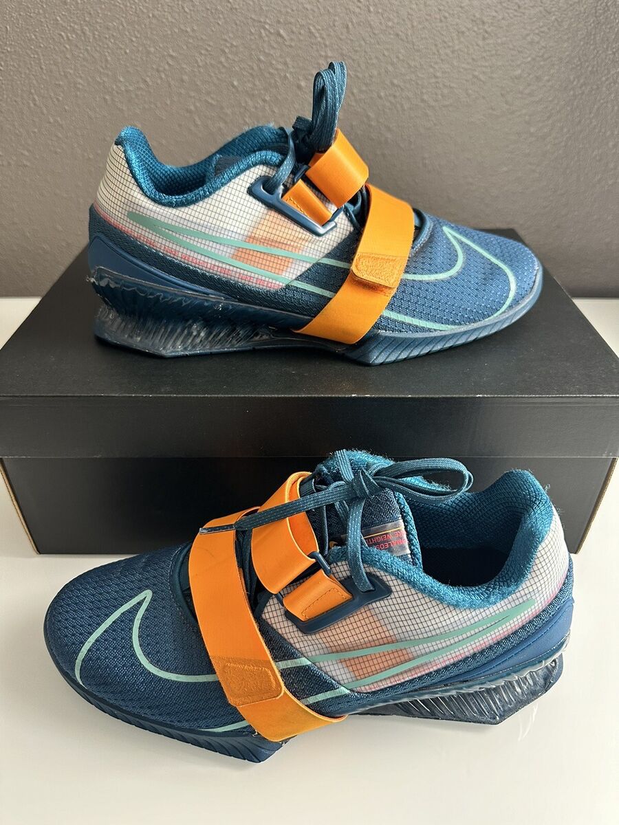 Nike Romaleos 4 Weightlifting Shoes Marina Kumquat Men's Nike Romaleos 4 Weightlifting Shoes Marina Kumquat Men's