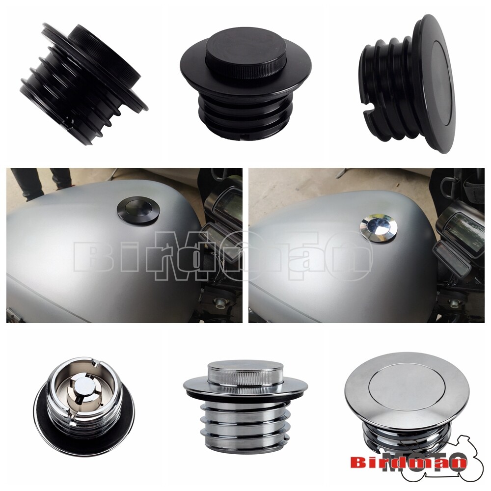 Flush Mount Pop Up Oil Tank Cap Vent Fuel Gas Cover For Harley Breakout