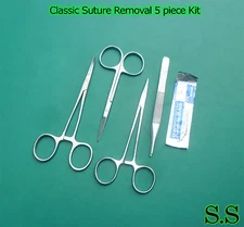 Classic Suture Removal 5 piece Kit Surgical Instruments 