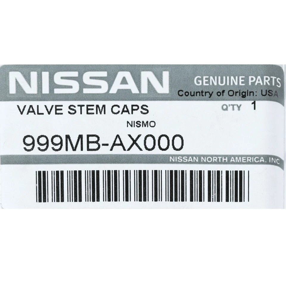 Tapas de vástago de válvula de rueda OEM Nissan Nismo 370Z Altima Máxima Titan Frontier NUEVO Foto 4 de 4