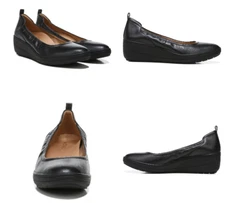 Vionic Jacey Black Black Slip-on Wedge Shoe Women sizes 5-11/NEW!!! MEDIUM