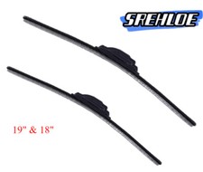 2x 19 18 Quality Bracketless Windshield Front Wiper Blades J-hook Windscreen 2x 19 18 Quality Bracketless Windshield Front Wiper Blades J-hook Windscreen